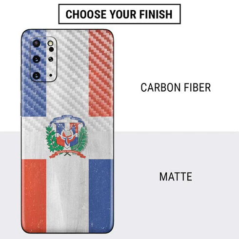Dominican Republic Flag Faded Galaxy S20 Plus Skin