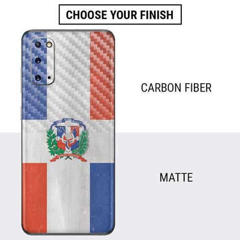 Dominican Republic Flag Faded Galaxy S20 Skin