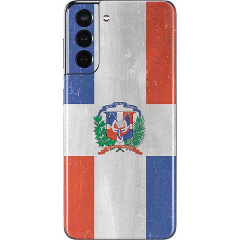 Dominican Republic Flag Faded Galaxy S21 5G Skin