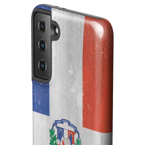 Dominican Republic Flag Faded Galaxy S21 FE Pro Case