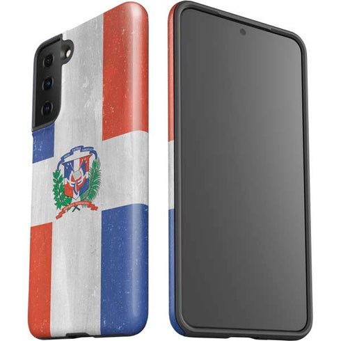 Dominican Republic Flag Faded Galaxy S21 FE Pro Case