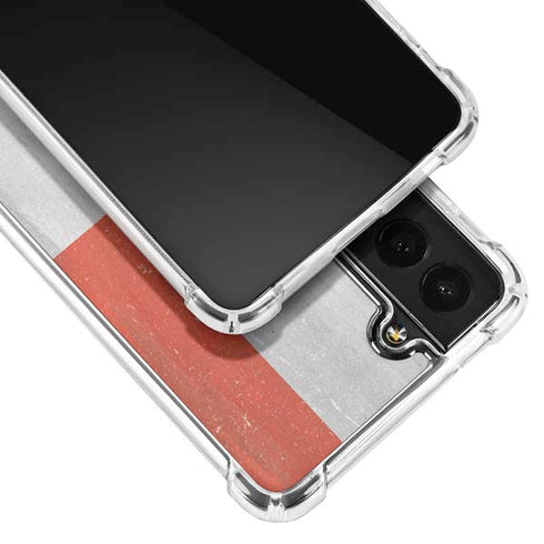 Dominican Republic Flag Faded Galaxy S22 Plus Clear Case