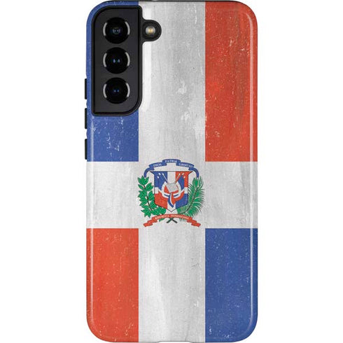 Dominican Republic Flag Faded Galaxy S22 Plus Pro Case