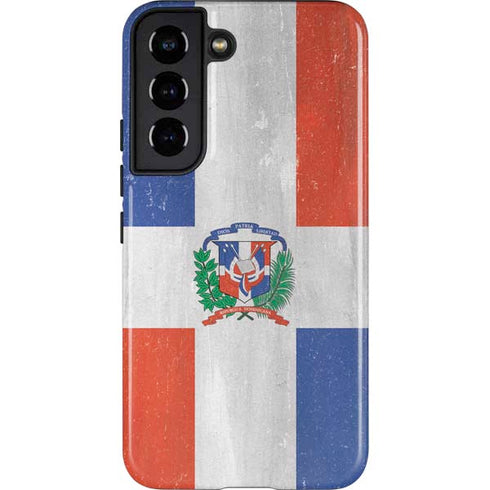Dominican Republic Flag Faded Galaxy S22 Pro Case