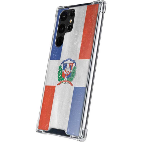 Dominican Republic Flag Faded Galaxy S22 Ultra Clear Case
