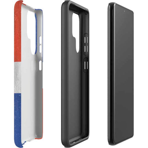 Dominican Republic Flag Faded Galaxy S22 Ultra Pro Case