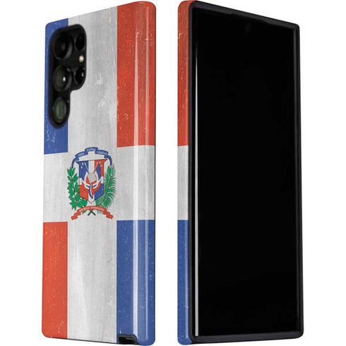 Dominican Republic Flag Faded Galaxy S22 Ultra Pro Case