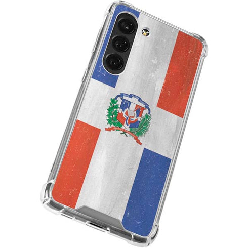 Dominican Republic Flag Faded Galaxy S23 Clear Case