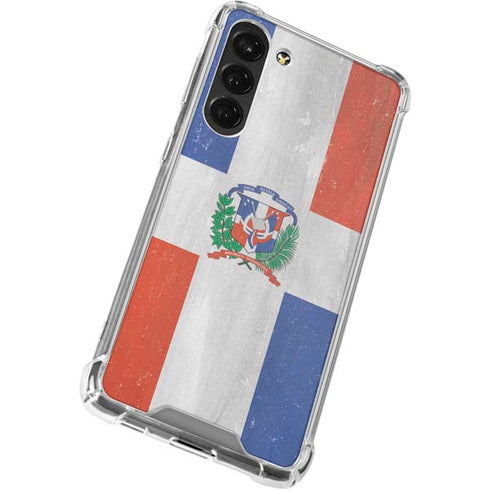 Dominican Republic Flag Faded Galaxy S23 Plus Clear Case