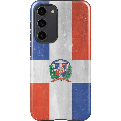 Dominican Republic Flag Faded Galaxy S23 Plus Pro Case