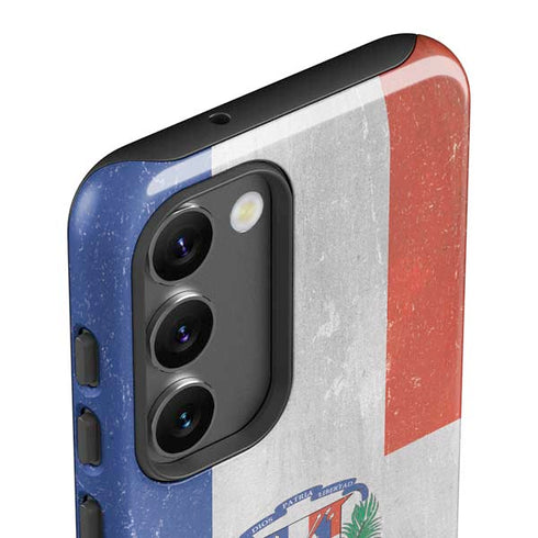 Dominican Republic Flag Faded Galaxy S23 Plus Pro Case