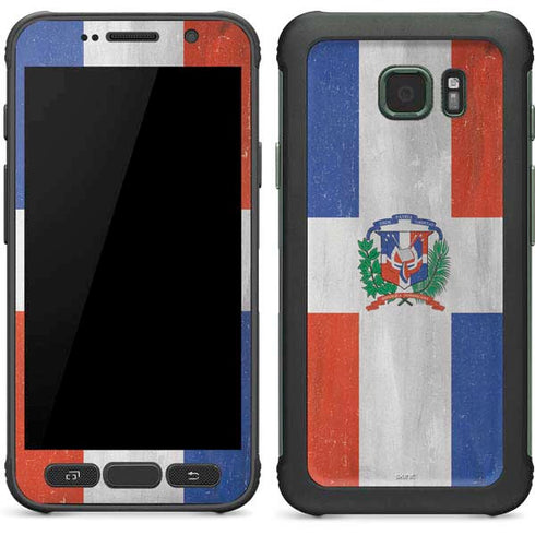 Dominican Republic Flag Faded Galaxy S7 Active Skin