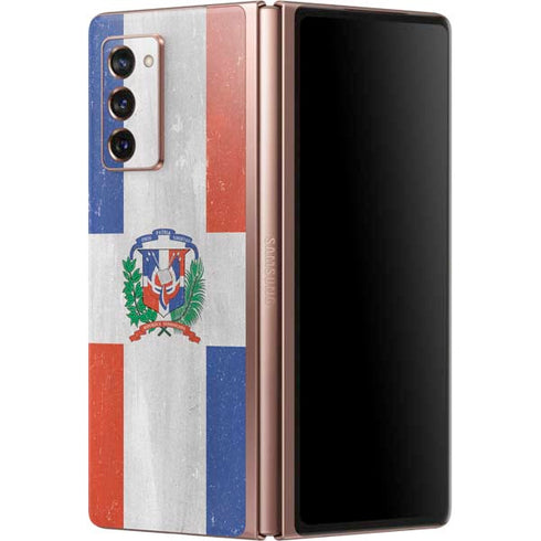 Dominican Republic Flag Faded Galaxy Z Fold2 5G Skin