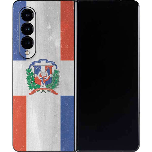 Dominican Republic Flag Faded Galaxy Z Fold4 5G Skin