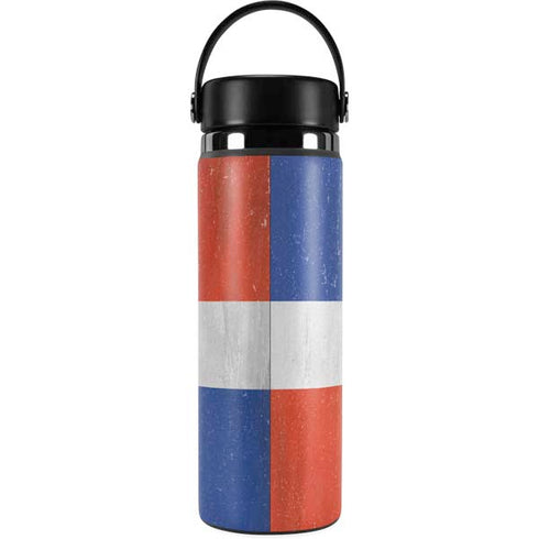 Dominican Republic Flag Faded Hydro Flask 20oz Wide Mouth Skin