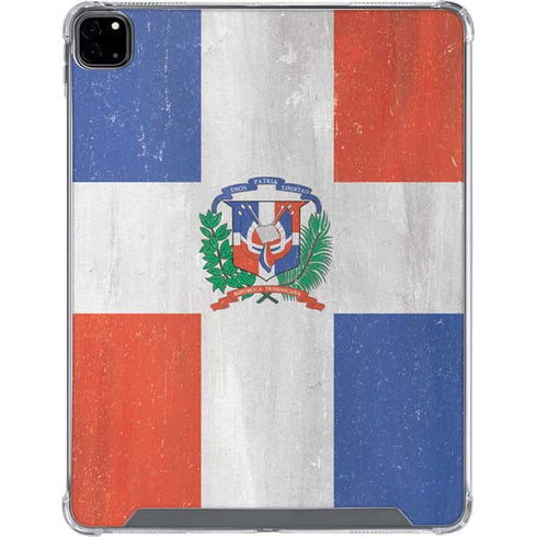 Dominican Republic Flag Faded iPad Pro 12.9in (2020) Clear Case