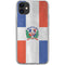 Dominican Republic Flag Faded iPhone 11 Clear Case
