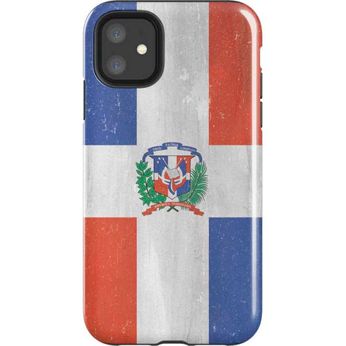 Dominican Republic Flag Faded iPhone 11 Impact Case
