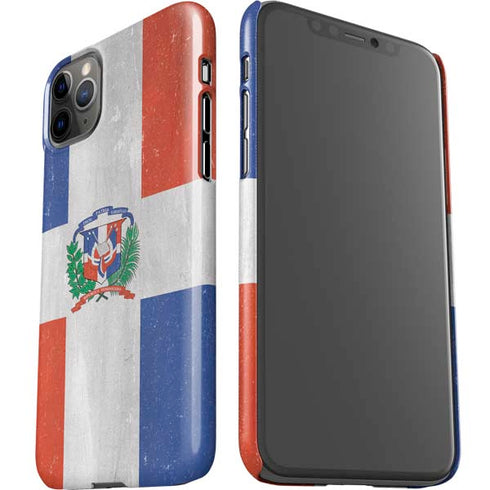 Dominican Republic Flag Faded iPhone 11 Pro Max Lite Case