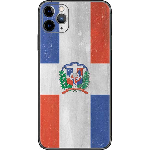 Dominican Republic Flag Faded iPhone 11 Pro Max Skin