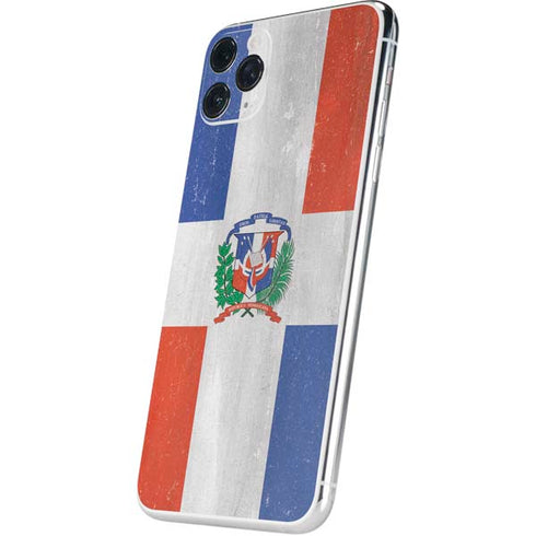 Dominican Republic Flag Faded iPhone 11 Pro Max Skin