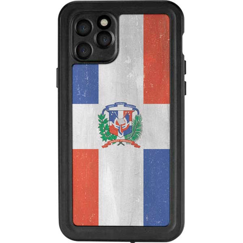 Dominican Republic Flag Faded iPhone 11 Pro Waterproof Case