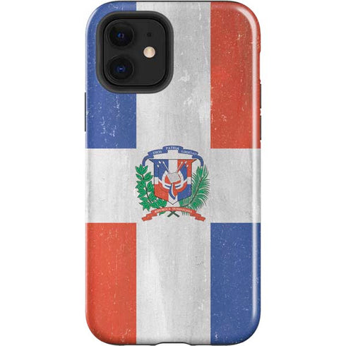 Dominican Republic Flag Faded iPhone 12 Impact Case