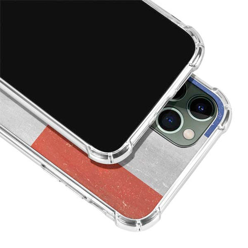 Dominican Republic Flag Faded iPhone 12 Pro Clear Case