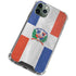 Dominican Republic Flag Faded iPhone 12 Pro Clear Case