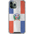 Dominican Republic Flag Faded iPhone 12 Pro Max Clear Case