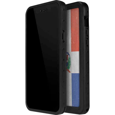 Dominican Republic Flag Faded iPhone 12 Pro Max Waterproof Case