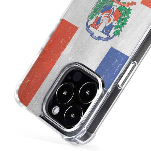 Dominican Republic Flag Faded iPhone 13 Pro MagSafe Case
