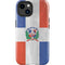 Dominican Republic Flag Faded iPhone 14 Plus Impact Case