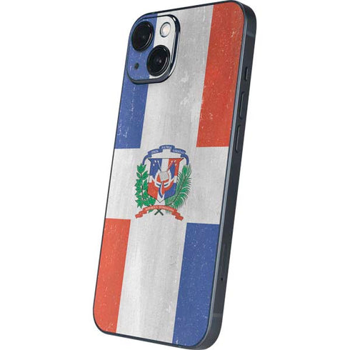 Dominican Republic Flag Faded iPhone 15 Plus Skin