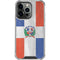 Dominican Republic Flag Faded iPhone 15 Pro Clear Case