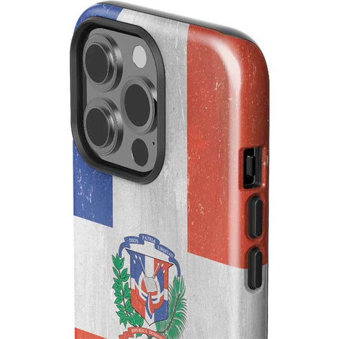 Dominican Republic Flag Faded iPhone 14 Pro Impact Case
