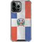 Dominican Republic Flag Faded iPhone 14 Pro Max Clear Case
