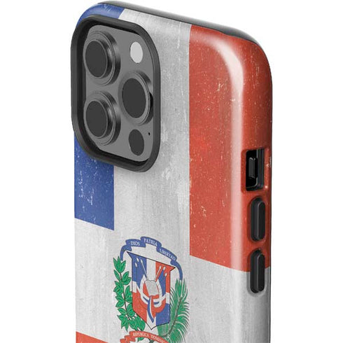 Dominican Republic Flag Faded iPhone 14 Pro Max Impact Case