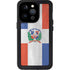 Dominican Republic Flag Faded iPhone 14 Pro Waterproof Case