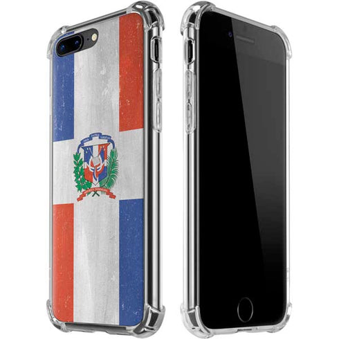 Dominican Republic Flag Faded iPhone 7/8 Plus Clear Case
