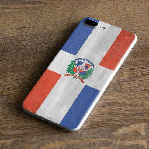 Dominican Republic Flag Faded iPhone 8 Plus Skin