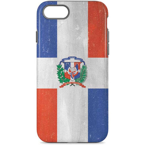 Dominican Republic Flag Faded iPhone 8 Pro Case