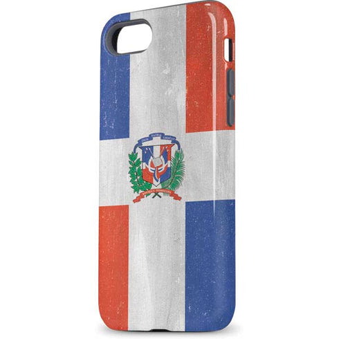 Dominican Republic Flag Faded iPhone 8 Pro Case