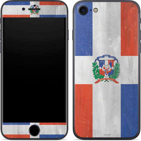 Dominican Republic Flag Faded iPhone 8 Skin