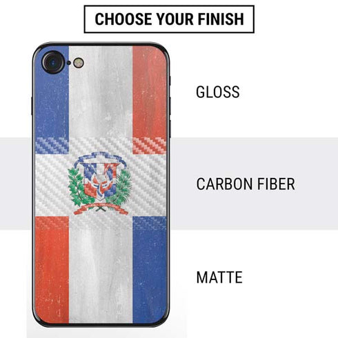 Dominican Republic Flag Faded iPhone SE (2nd & 3rd Gen) Skin