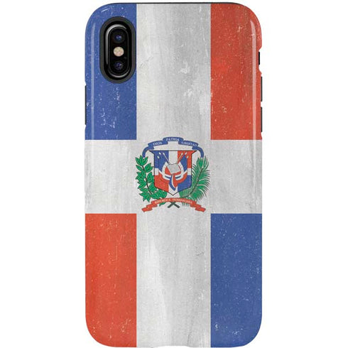 Dominican Republic Flag Faded iPhone X Pro Case