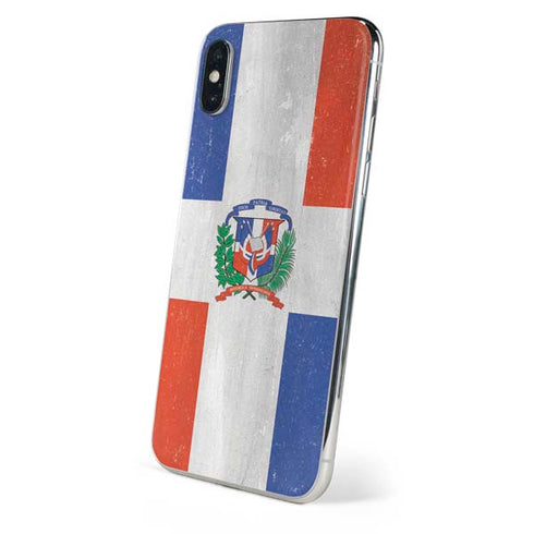 Dominican Republic Flag Faded iPhone X Skin