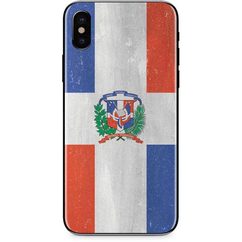 Dominican Republic Flag Faded iPhone XS Max Skin