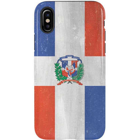 Dominican Republic Flag Faded iPhone XS Pro Case
