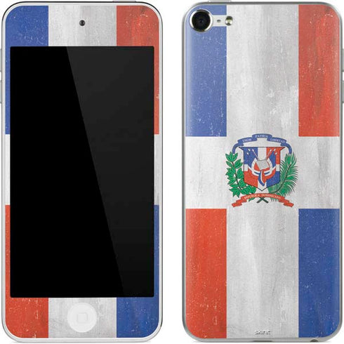Dominican Republic Flag Faded Apple iPod Skin